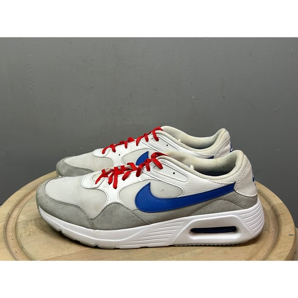 Nike Air Max SC CW4555 101 Men's White Blue Red Size 13 - Picture 2 of 8